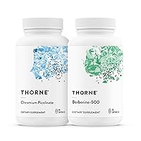 Thorne Metabolic Support Bundle: Berberine and Chromium Picolinate for Balanced Wellness - 30 Servings