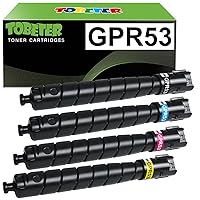 ToBeter Remanufactured GPR-53 Toner Replacement for Canon GPR53 GPR 53 Toner Cartridge for ImageRUNNER Advance DX C3325i C3525i C3530i C3725i C3826i C3830i C3835i (4 Packs, Black Cyan Magenta Yellow)