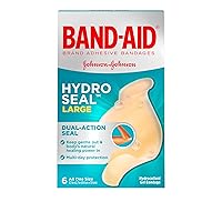Brand Hydro Seal Large Waterproof Adhesive Bandages for Wound Care and Blisters, 6 ct