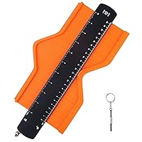 10 Inch Contour Gauge Profile Tool with Lock, Super Gauge Shape and Outline Tool, Measuring Tools Shape Duplicator Woodworking Tools for Flooring, Carpenter, Construction, Cool Gifts