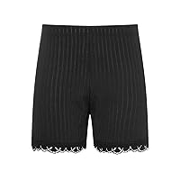 YiZYiF Kids Girls Bloomers Shorts Cotton Lace Up Safety Short Pants Bottom Under Dress Dance Athletic Shorts Black 5-6 Years