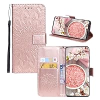 IVY Honor 30 Sunflower Wallet Case for Huawei Honor 30 Case - Rose Gold