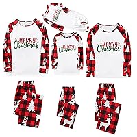Family Christmas Pjs Matching Sets, Christmas Pajamas for Family Penguin Sleepwear Top Matching Xmas Pjs for Family