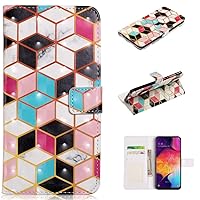 3D Painted Flip Cover Case for Galaxy A20; PU Leather Wallet Case Stand Protective Cover Compatible Samsung Galaxy A20 SM-A205F/DS/SM-A205FN/DS/Galaxy A30 6.4 inches Smartphone - Colorful