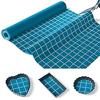 Silicone Baking Mat Roll 16IN*5FT Free Cutting, Non-Slip Pastry Mat, Non-Stick Reusable Air Fryer Liner, Oven Liners, Counter Mat, Freeze Dryer Mat, Easily Cut to Size Fit All Ovens Pans Tins Dishes