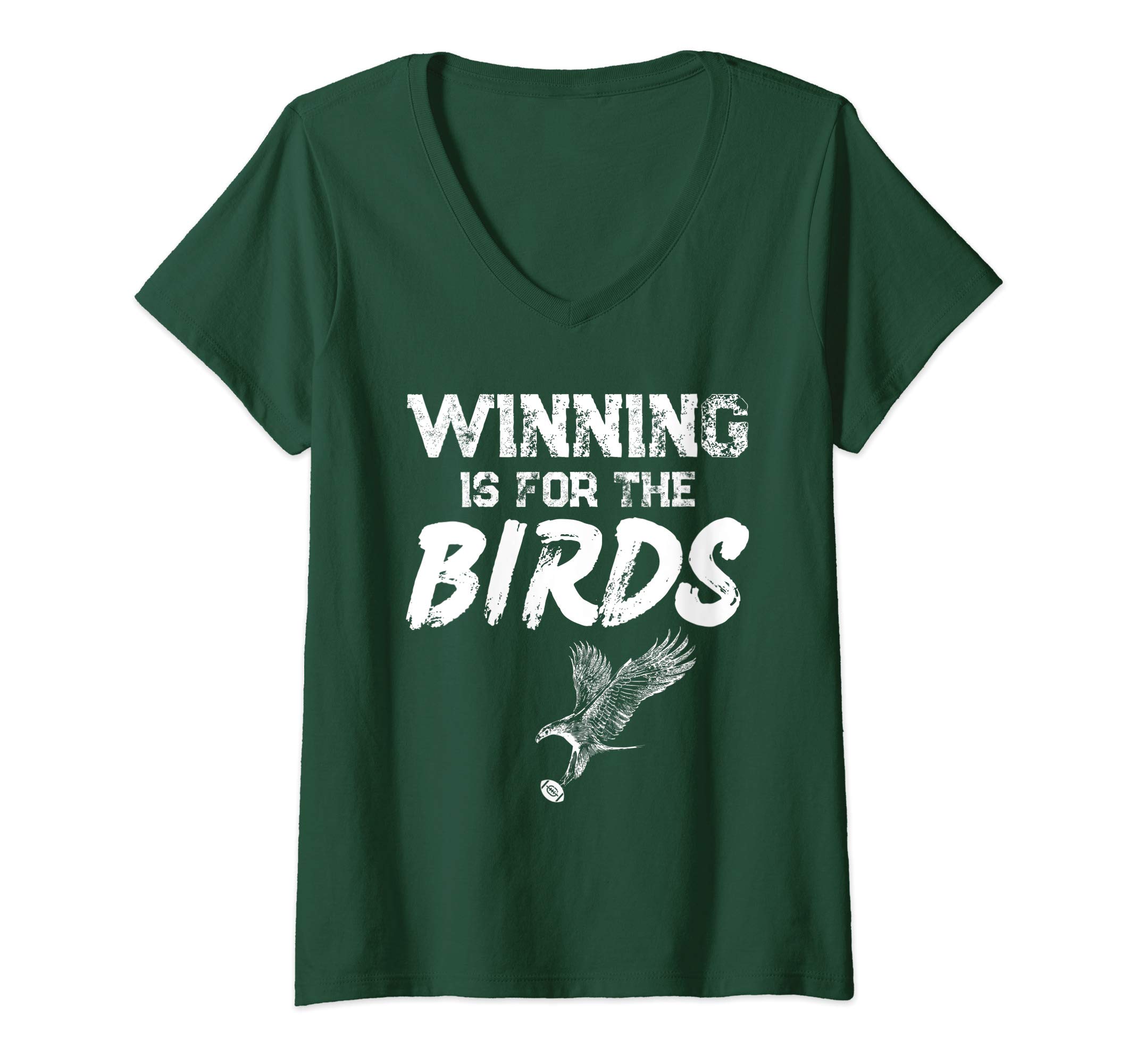 Womens Winning Philadelphia Birds Gear Winning For The Birds V-Neck T-Shirt