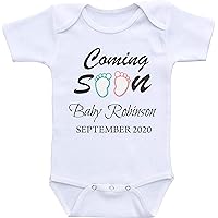 Custom Pregnancy Announcement Grandparents Coming Soon Personalized baby reveal gifts