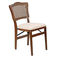 Stakmore French Cane Back Folding Chair Finish, Set of 2, Cherry