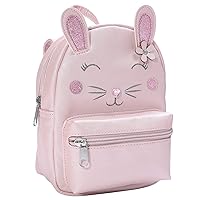 PinkSheep Mini Backpack for Kids Girls, Toddler Bag Backpacks, Cute Bunny Lightweight Preschool for Kindergarten 3-8 Years Old Girl(Bunny)