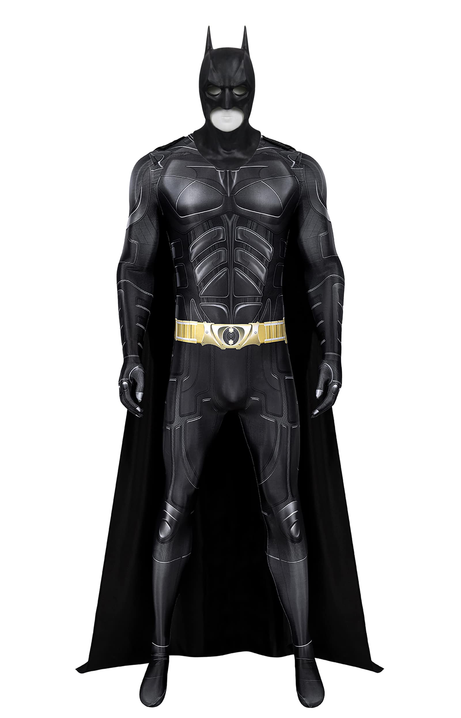 Mua Vickkt Batman Cosplay Costume for Adult, Dark Knight Superhero Jumpsuit  Cloak Outfit Mask for Halloween Party trên Amazon Mỹ chính hãng 2023 | Fado