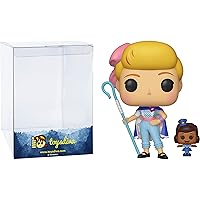 Bo Peep w/Officer McDimples: Disney Pixar Toy Story 4 x POP! Vinyl Figure & 1 POP! Compatible PET Plastic Graphical Protector Bundle [#524/37391 - B]