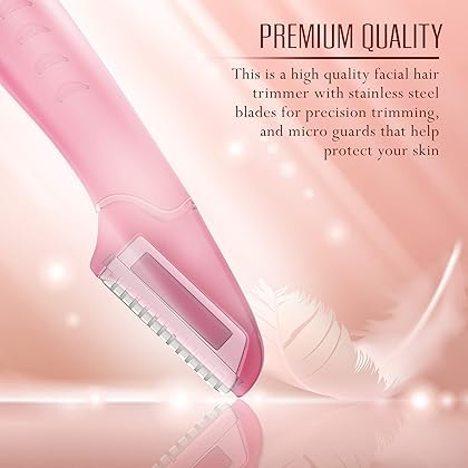 6 Pack Nylea Eyebrow Razor Trimmer [Extra Precision] Disposable Facial Hair Shaper Remover, Dermaplaning Dermaplane Shaving Tool - Facial Shave Shaver with Precision Cover for Men & Women