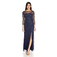Adrianna Papell Women's Beaded Embroidered Gown