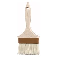 Winco Flat Pastry and Basting Brush, 4-Inch, Beige