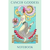 Cancer Goddess notebook, Journal, lined notebook 120 pages lined (6