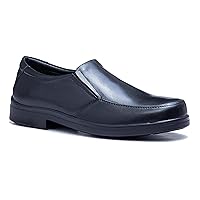 Mens X-Wide 4E Camelot Black Leather Loafer Shoes
