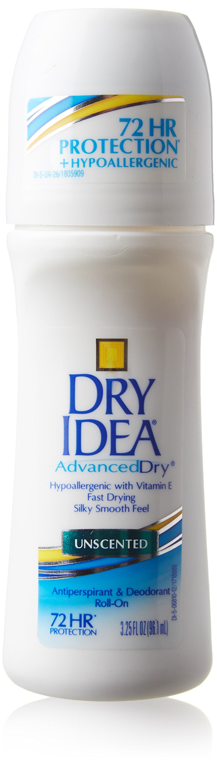 Dry Idea Antiperspirant Deodorant Roll On, Unscented, 3.25 Ounce