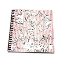 3dRose db_179149_2 New York Fashion Collage-Memory Book, 12 by 12-Inch