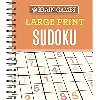 Brain Games - Large Print Sudoku (Orange) Brain Games - Large Print Sudoku (Orange) Spiral-bound