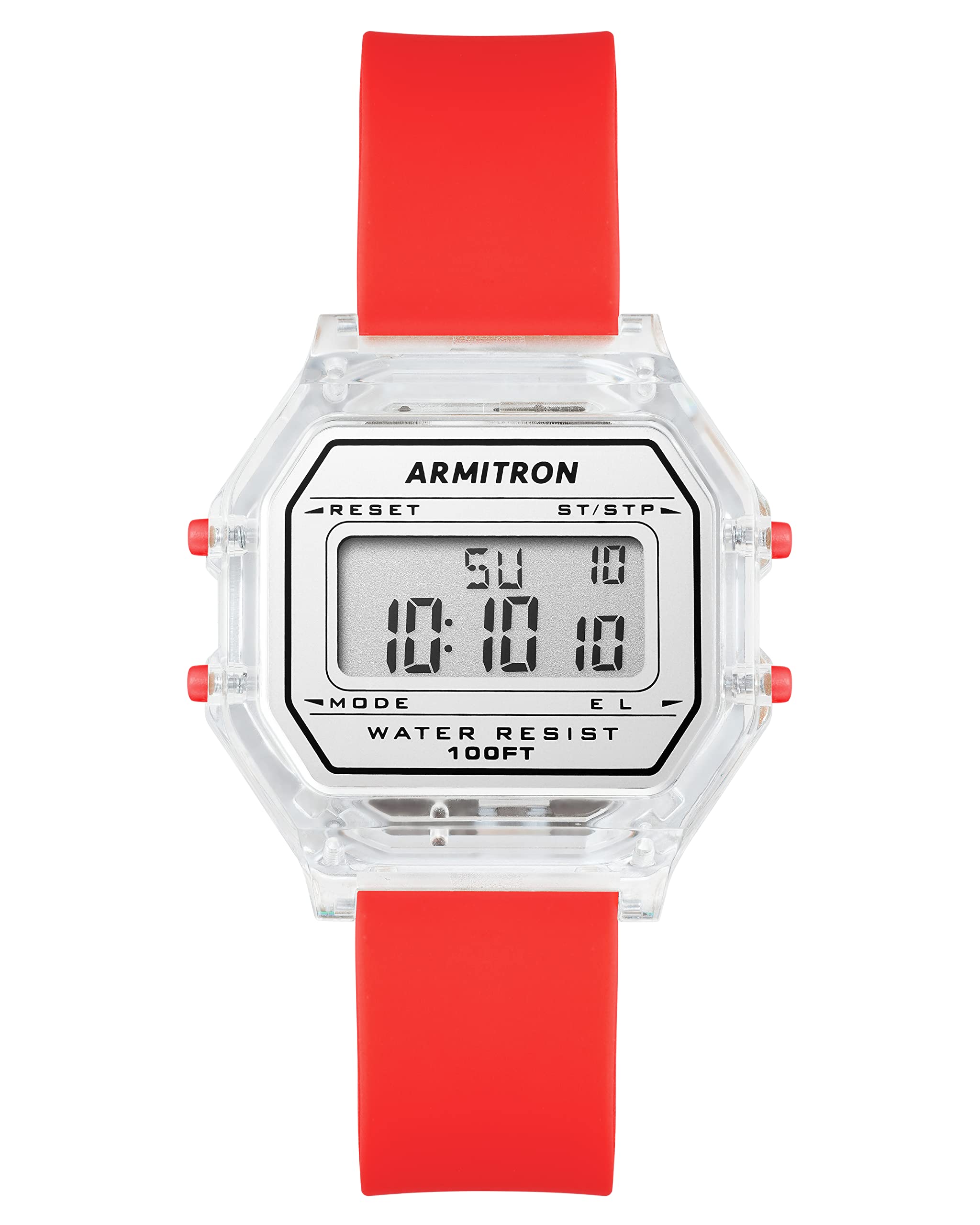 Armitron Sport Unisex Digital Chronograph Silicone Strap Watch, 45/7137