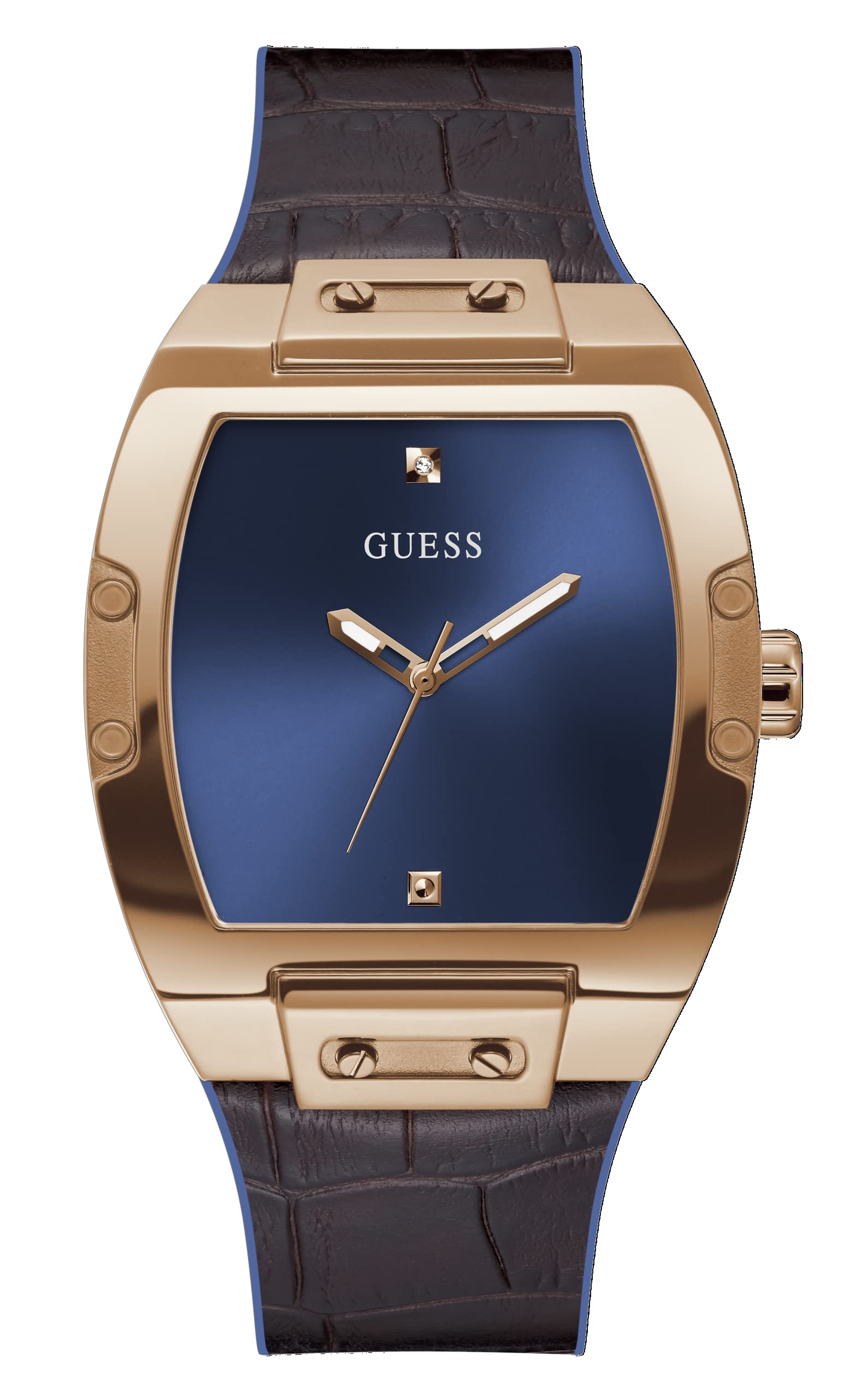 GUESS Men's Trend Casual Tonneau Diamond 43mm Watch