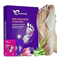 Foot Peel Mask, Exfoliating Feet Peeling Mask for Dry Cracked Heels - 2+1 Packs - Make Your Feet Baby Soft Get Smooth Silky Skin, Calluses and Dead Skin Remover for Women and Men