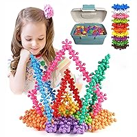 LOVEYIKOAI 600 Pieces Building Blocks Toys for Kids Building Interlocking Gear Connect Stacking Block Toys Puzzles Toy for Children Boys Girls Age 3+,STEM Toys for Preschool Kids Toddler Boys Girls