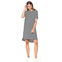 Amazon Essentials Women's Jersey Oversized-Fit Short-Sleeve Pocket T-Shirt Dress (Previously Daily Ritual)