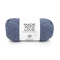 Lion Brand Yarn Tom Daley-The Cottony One Yarn, 1 Pack, Indigo for It