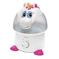 Crane Adorables Ultrasonic Humidifiers for Bedroom and Baby Nursery, 1 Gallon Cool Mist Air Humidifier for Large Room or Kid's Room, Humidifier Filters Optional, Unicorn