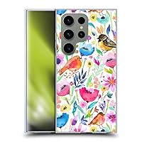 Head Case Designs Officially Licensed Ninola Whimsical Birds Summer Patterns Soft Gel Case Compatible with Samsung Galaxy S24 Ultra 5G