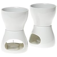 Norpro 213 Porcelain Butter Warmer, 2pc set, 4 x 7 x 4 inches, As Shown