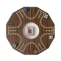 Lebanese Wooden Jackaroo Board Game Four to Six Players Worldwide Shipping (1 Board | 6 Players), Brown