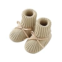 mimixiong Baby Booties Newborn Infant Hand Knitting Crochet Boy and Girl Cozy Shoes