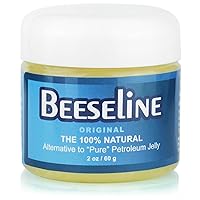 Beeseline Original - 100% Natural & Hypoallergenic Alternative to Petroleum Jelly - Lips, Hands, Baby, Makeup Remover and More (1, 2 oz)