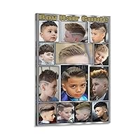 Poster of Children's Barber Shop Hair Salon Hair Salon Poster Children's Hair Guide Poster (2) Canvas Painting Posters And Prints Wall Art Pictures for Living Room Bedroom Decor 12x18inch(30x45cm) Fr