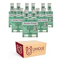Fever-Tree 24 Pack of Elderflower Tonic Water 6.8 fl oz Glass Bottles + 1 Sphere Ball Ice Tray Mold by Unique Outlet Brand
