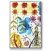 Renditions Gallery Canvas Flower Wall Art Modern Decorations Paintings Vibrant Floral Power Abstract Silver Floater Framed Wall Hanging Artwork for Bedroom Office Kitchen - 25