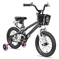 JOYSTAR Pluto Kids Bike 12 14 16 18 20 Inch Children's Bicycle for Boys Girls Age 3-12 Years, Kids' Bicycles with Light Up Training Wheels, Multiple Colors