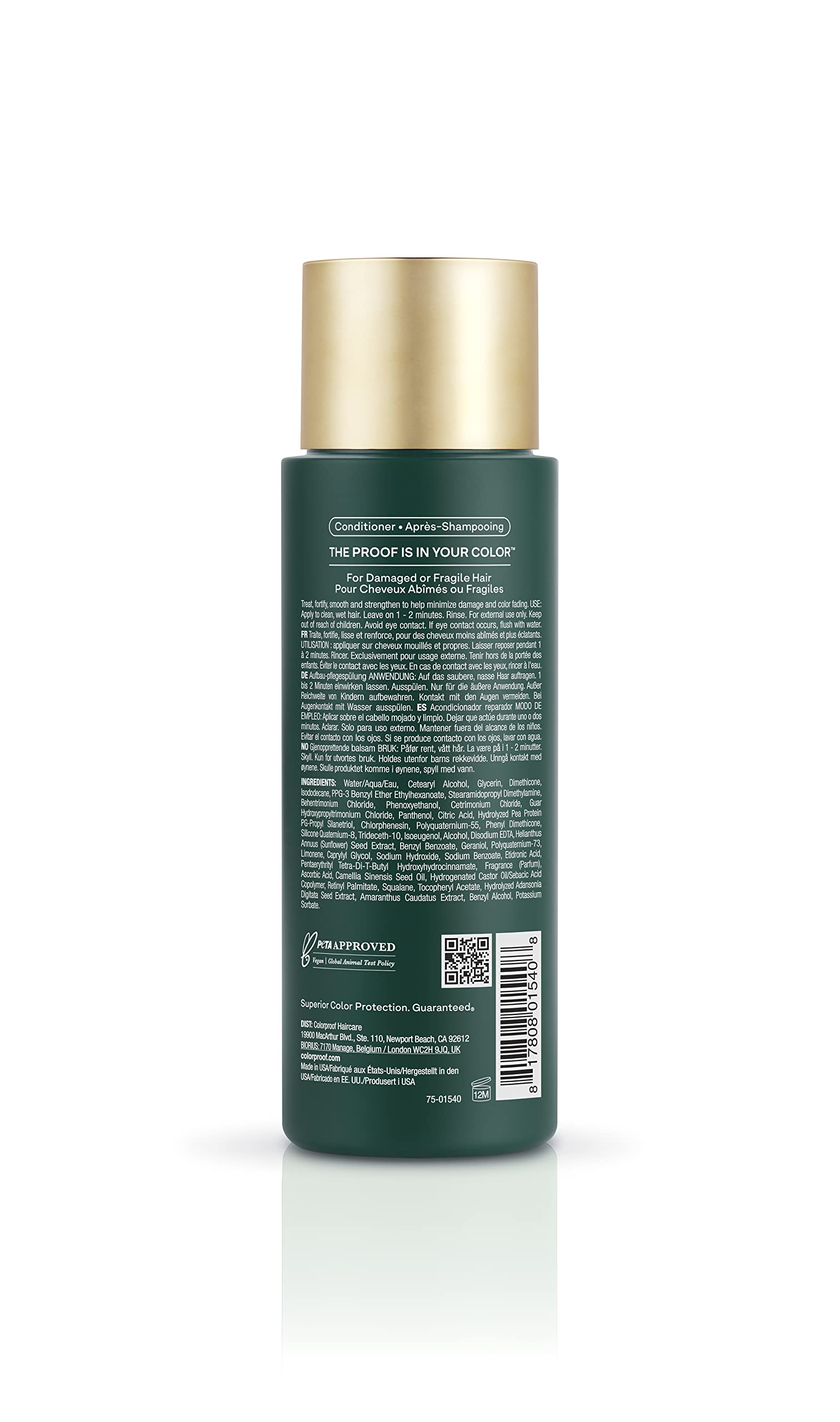 Colorproof Baobab Recovery Conditioner, 8.5oz - For Damaged Color-Treated Hair, Strengthens & Repairs, Sulfate-Free, Vegan