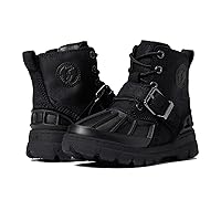 POLO RALPH LAUREN Baby Boy's Oslo High Boot (Toddler) Black Suede/Black 9.5 Toddler M