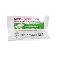 Medique Products 64101 Blood Stopper Compress, 5-Inch X 9-Inch, 1-Pack, white