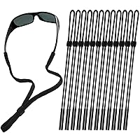 12 Pack Sunglasses Strap, Sports Eye Glasses String Strap, Adjustable Eyeglasses Strap Lanyard Cord Band Neck Holders Eyewear Retainer for Men Women Kids