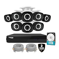 Exclusive Bundle: Sentinel 4K PoE 8CH NVR Security System, 8 Metal Cameras, 2 Year Warranty, 10 x 60ft Ethernet Cables, Smart Human Detection, Audio Recording, Spotlight, Free Mobile App