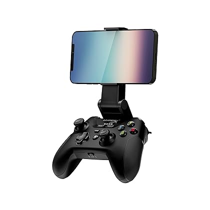 HyperX Clutch – Gaming Controller for Android and PC, Cloud and Mobile Gaming, Bluetooth, 2.4GHz Wireless, USB-C to USB-A Wired Connection, Standard Button Layout, Detachable Phone Clip