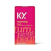 K-Y Warming Liquid Lube, Sensorial Personal Lubricant, Glycerin Based Formula, Safe to Use with Latex Condoms, For Men, Women and Couples, 2.4 FL OZ