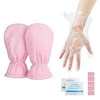 200pcs Paraffin Bath Liners for Hand & Paraffin Wax Mitts, Segbeauty Plastic Thermal Mitten Bags, Heated Hand SPA Mittens for Women, Glove Mitt Liner Covers for Wax Warmer
