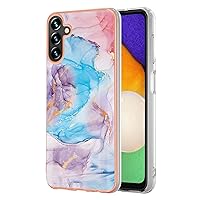 XYX Case Compatible with Samsung A35 5G, Sparkling Marble Pattern TPU IMD Bumper Hybrid Shockproof Protective Case Cover for Galaxy A35 5G, Blue Milky Way