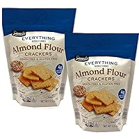 Savoritz Keto Everything Almond Flour Grain Gluten Free Low Carb Crackers (2 Pack) Simplycomplete Bundle For Kids Snack, Value Pack Snacking at Home Gym Hiking School Office or with Friends Family