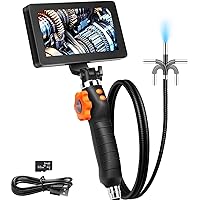 VEVOR Articulating Borescope Camera with Light, Two-Way Articulated Endoscope Inspection Camera with 6.4mm Tiny Lens, 5